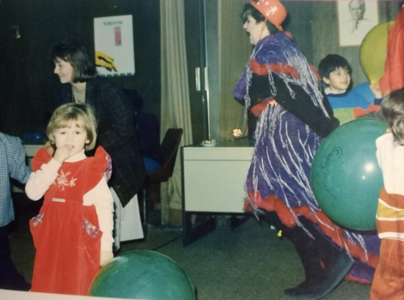 Life and happiness before the war. Holiday party at dad's office, in Sarajevo, Bosnia, in December, 1990.