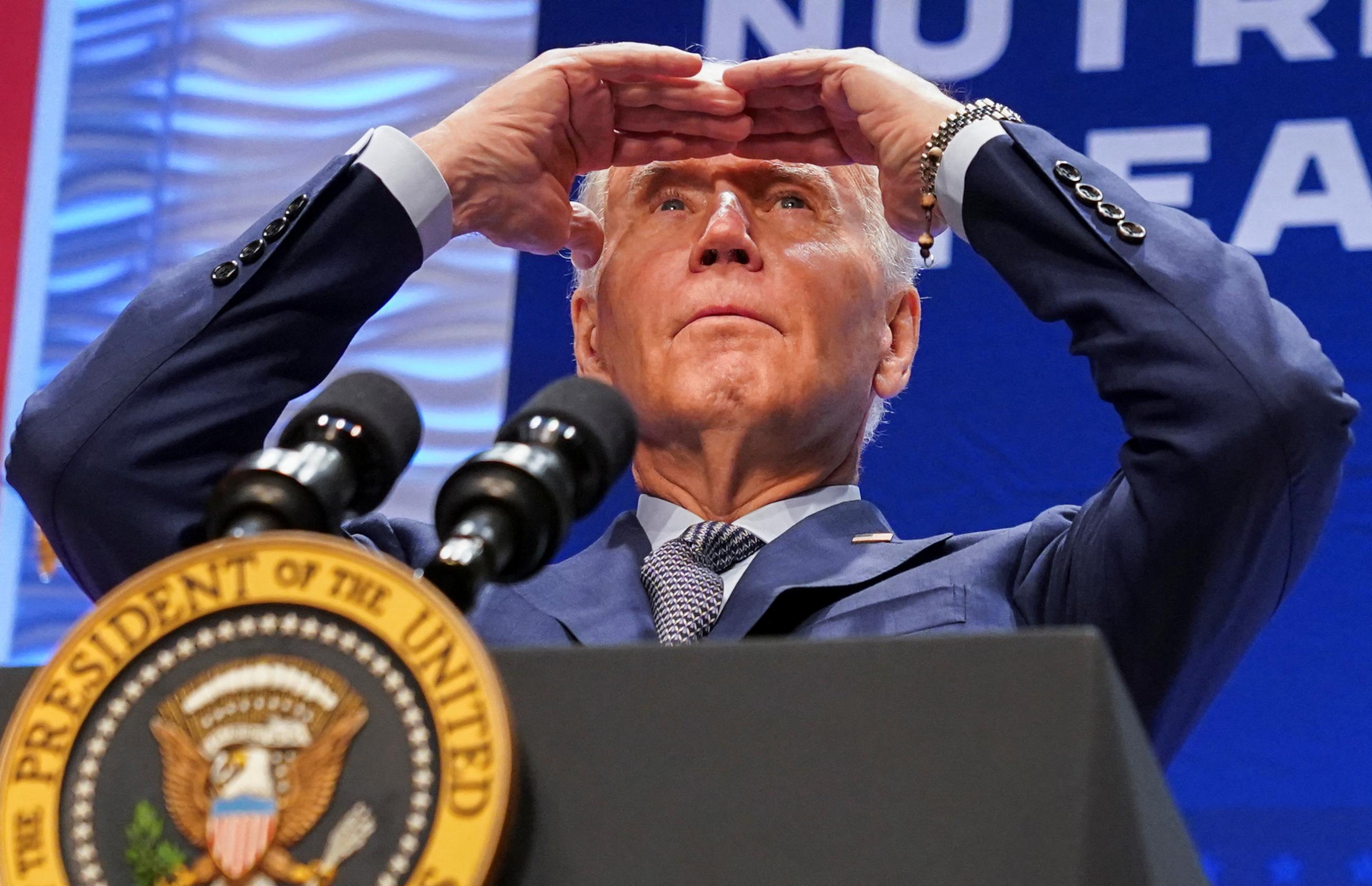 U.S. President Joe Biden speaks at the White House Conference on Hunger, Nutrition and Health in Washington, U.S., September 28, 2022. 